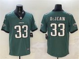 Men's Philadelphia Eagles #33 Cooper DeJean Green 2024 New Vapor Untouchable Limited Football Stitched Jersey Cheap Wholesale