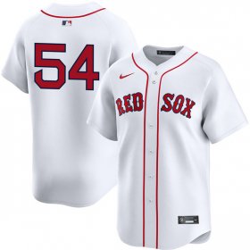 Men\'s Boston Red Sox #54 Lucas Giolito White No Name 2024 Home Limited Stitched Jersey