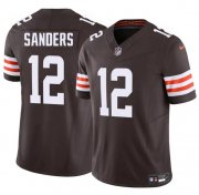 Cheap Men's Cleveland Browns #12 Shedeur Sanders Brown 2025 F.U.S.E. Vapor Limited Football Stitched Jersey