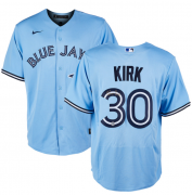 Cheap Men's Toronto Blue Jays #30 Alejandro Kirk Light Blue Cool Base Stitched Jersey