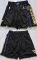 Cheap Men's Golden State Warriors Black Shorts(Run Small)