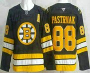 Cheap Men's Boston Bruins #88 David Pastrnak Black 2025 Authentic Jersey