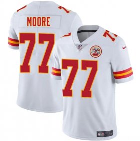 Men\'s Kansas City Chiefs #77 Jaylon Moore White 2025 Vapor Untouchable Limited Football Stitched Jersey Cheap