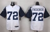 Wholesale Cheap Nike Cowboys #72 Travis Frederick White Men's Stitched NFL Elite Rush Jersey