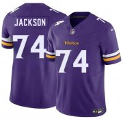 Cheap Men's Minnesota Vikings #74 Donovan Jackson Purple 2025 Draft F.U.S.E. Vapor Untouchable Limited Football Stitched Jersey
