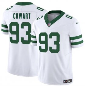 Men\'s New York Jets #93 Byron Cowart White 2025 F.U.S.E. Vapor Untouchable Limited Football Stitched Jersey Cheap