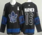 Cheap Men's Toronto Maple Leafs #16 Mitch Marner Black Alternate Authentic Jersey