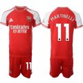 Men's Arsenal F.C #11 Gabriel Martinelli Red 2025 Home Soccer Jersey Suit Cheap