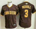 Cheap Youth San Diego Padres #3 Jackson Merrill Brown Limited Jersey