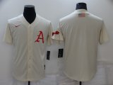 Wholesale Cheap Men's Atlanta Braves Blank Cream Stitched MLB Cool Base Nike Jersey