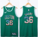 Wholesale Men's Boston Celtics #36 Marcus Smart USA Flag Green Stitched Jersey