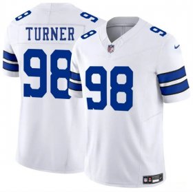 Men\'s Dallas Cowboys #98 Payton Turner White 2025 F.U.S.E. Vapor Untouchable Limited Football Stitched Jersey Cheap