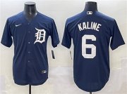 Men's Detroit Tigers #6 Al Kaline Navy Cool Base Stitched Baseball Jersey Cheap