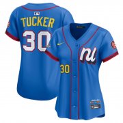 Cheap Women's National League #30 Kyle Tucker Blue 2025 All-Star Edition Limited Stitched Baseball Jersey(Run Small)