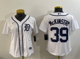 Cheap Women's Detroit Tigers #39 Zach McKinstry White Cool Base Stitched Baseball Jersey(Run Small)