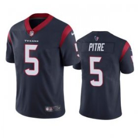 Wholesale Cheap Men\'s Houston Texans #5 Jalen Pitre Navy Vapor Untouchable Limited Stitched Jersey