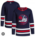 Men's Winnipeg Jets Blank Adidas 2021-22 Navy Stitched Jersey Cheap