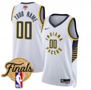 Men's Indiana Pacers Active Player Custom White 2025 Finals Association Edition Stitched Basketball Jersey Cheap