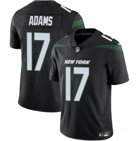 Cheap Men\'s New York Jets #17 Davante Adams Black 2024 Vapor Untouchable Limited Football Stitched Jersey