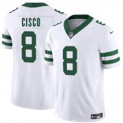 Cheap Men's New York Jets #8 Andre Cisco White 2025 F.U.S.E. Vapor Untouchable Limited Football Stitched Jersey