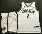 Wholesale Cheap Men's Brooklyn Nets #7 Jeremy Lin White Revolution 30 Swingman Basketball Jersey With Shorts