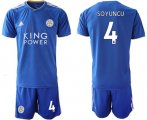 Wholesale Cheap Leicester City #4 Soyuncu Home Soccer Club Jersey