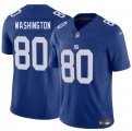 Cheap Men's New York Giants #80 Montrell Washington Blue 2025 F.U.S.E. Vapor Untouchable Limited Football Stitched Jersey