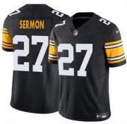 Men's Pittsburgh Steelers #27 Trey Sermon Black 2025 F.U.S.E. Alternate Vapor Untouchable Limited Football Stitched Jersey Cheap Wholesale