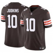 Cheap Men's Cleveland Browns #10 Quinshon Judkins Brown 2025 F.U.S.E. Vapor Limited Football Stitched Jersey