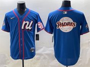 Cheap Men's National League San Diego Padres Team Big Logo Blue 2025 All-Star Edition Limited Stitched Baseball Jersey