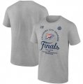 Men's Oklahoma City Thunder Heather Gray 2025 Western Conference Champions Locker Room Big & Tall Backcourt Violation T-Shirt Cheap