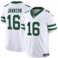 Cheap Men's New York Jets #16 Tyler Johnson White 2025 F.U.S.E. Vapor Untouchable Limited Football Stitched Jersey