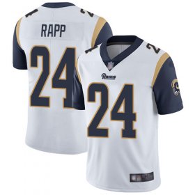 Wholesale Cheap Nike Rams #24 Taylor Rapp White Men\'s Stitched NFL Vapor Untouchable Limited Jersey