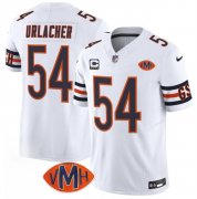 Men's Chicago Bears #54 Brian Urlacher White 2025 F.U.S.E. With 4-Star C Patch VMH Patch Vapor Untouchable Limited Football Stitched Jersey Cheap Wholesale