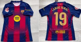 Cheap Men\'s Lamine Yamal Jerseys 2025 football home Soccer jersey