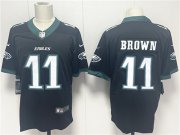 Men's Philadelphia Eagles #11 A.J. Brown Black 2024 New Vapor Untouchable Limited Football Stitched Jersey Cheap Wholesale