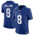 Cheap Men's New York Giants #8 Jevon Holland Blue 2025 F.U.S.E. Vapor Untouchable Limited Football Stitched Jersey