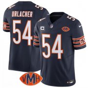Men's Chicago Bears #54 Brian Urlacher Navy 2025 F.U.S.E. With 4-Star C Patch VMH Patch Vapor Untouchable Limited Football Stitched Jersey Cheap Wholesale