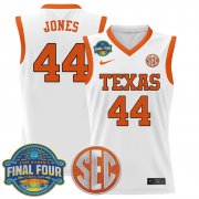 Cheap Men's Texas Longhorns #44 Taylor Jones White 2025 Sec Women