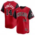 Cheap Men's Chicago White Sox #14 Paul Konerko Red Black 2025 City Connect Limited Stitched Baseball Jersey
