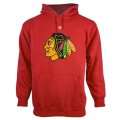 Wholesale Cheap Chicago Blackhawks Old Time Hockey Big Logo with Crest Pullover Hoodie Red