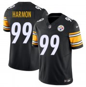 Cheap Men's Pittsburgh Steelers #99 Derrick Harmon Black 2025 Draft F.U.S.E. Vapor Limited Football Stitched Jersey