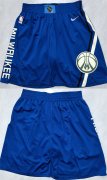 Cheap Men's Milwaukee Bucks Royal Shorts (Run Small)