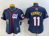 Youth American League #11 Jose Ramirez Navy 2025 All-Star Edition Limited Stitched Baseball Jersey Cheap Wholesale