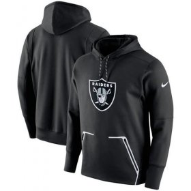 Wholesale Cheap Men\'s Las Vegas Raiders Nike Black Champ Drive Vapor Speed Performance Pullover Hoodie