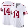Men's San Francisco 49ers #14 Tanner Mordecai White 2025 F.U.S.E. Vapor Untouchable Limited Football Stitched Jersey Cheap