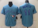 Cheap Men's Toronto Blue Jays #11 Bo Bichette Light Blue Stitched MLB Cool Base Nike Jersey