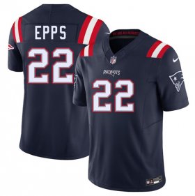 Men\'s New England Patriots #22 Marcus Epps Navy 2025 F.U.S.E. Vapor Limited Football Stitched Jersey Cheap