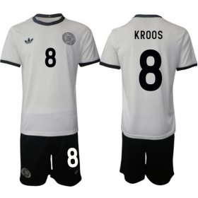 Men\'s Germany #8 Kroos White 2025 Home Soccer Jersey Suit