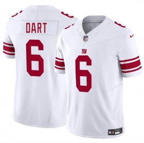 Cheap Men\'s New York Giants #6 Jaxson Dart White 2025 Draft F.U.S.E. Vapor Untouchable Limited Football Stitched Jersey